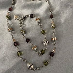 Brighten adjustable necklace and bracelet set